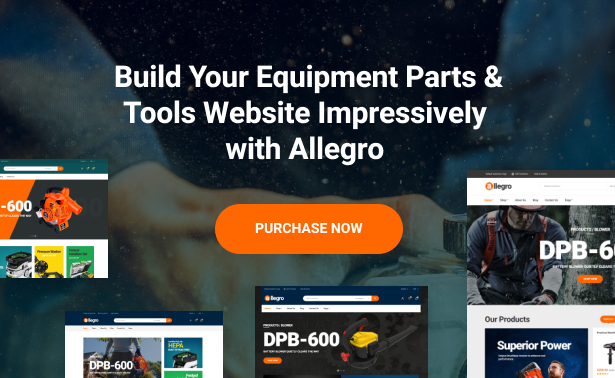 Allegro Equipment Elementor WordPress Theme Download