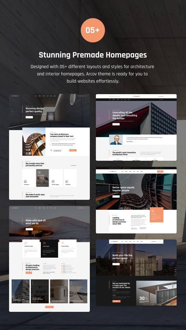 Arcov Architecture Interior WordPress Theme