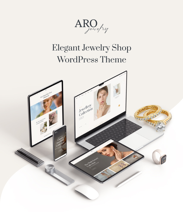 Aro Jewelry Store WordPress Theme Banner