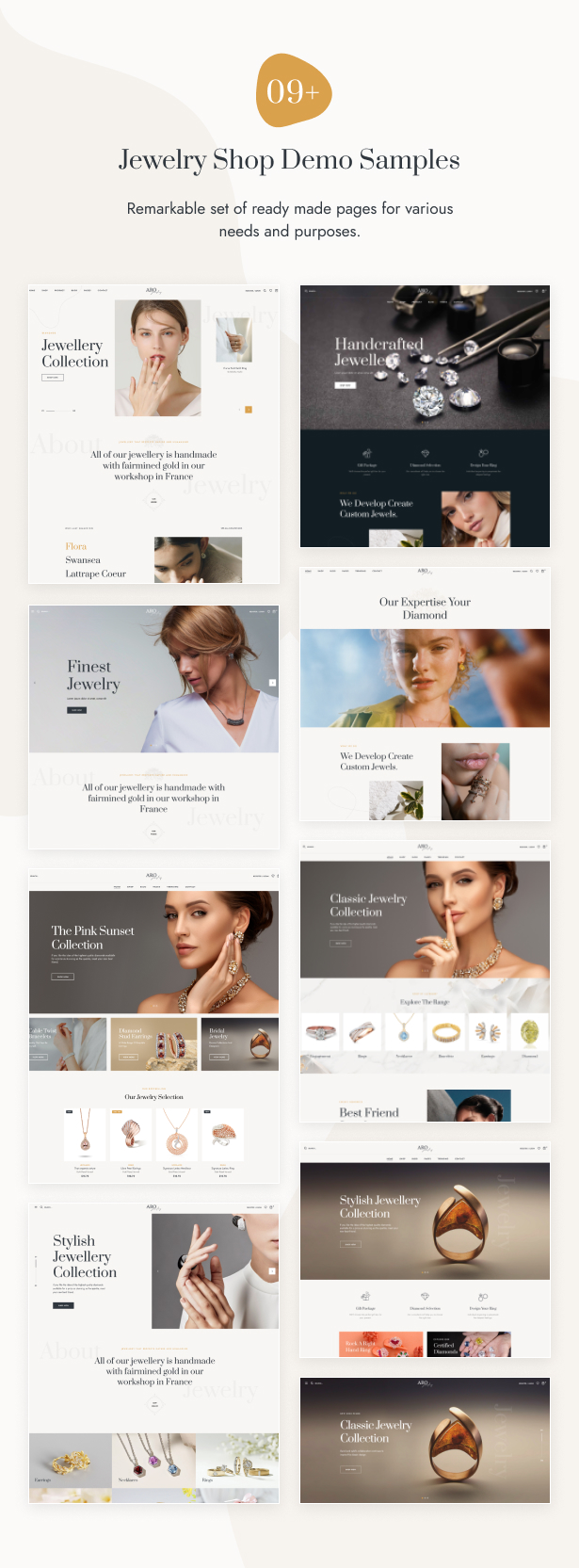 Aro – Jewelry Store WordPress Theme