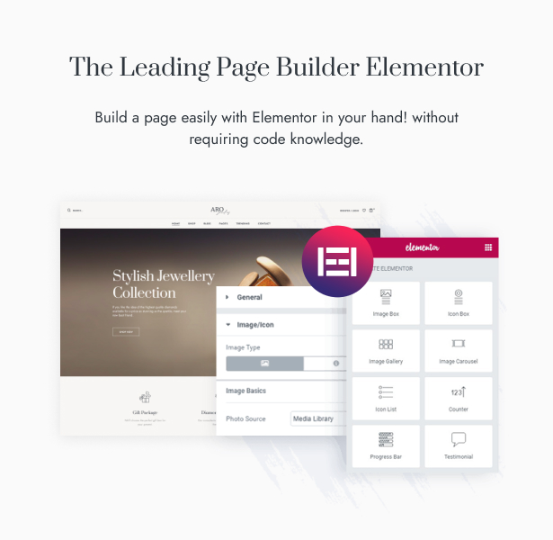 Aro Jewelry Store WordPress Theme Elementor Page Builder