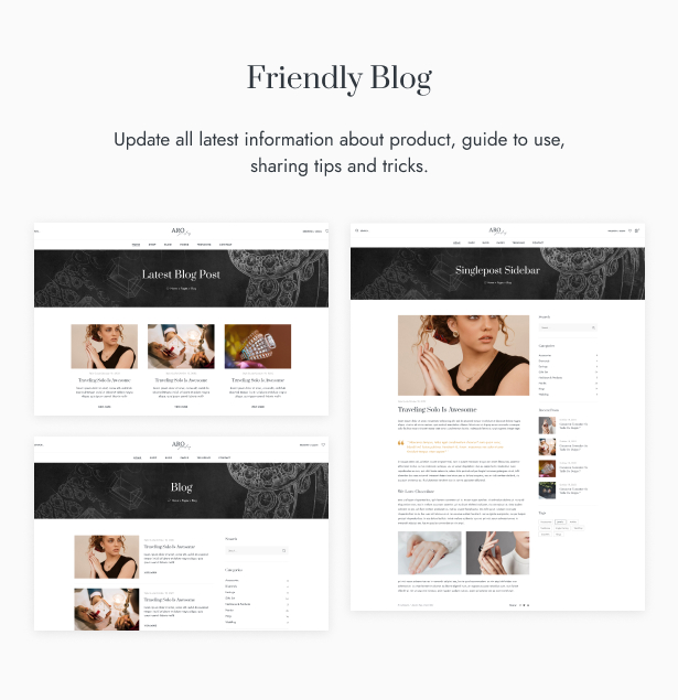 Aro – Jewelry Store WordPress Theme