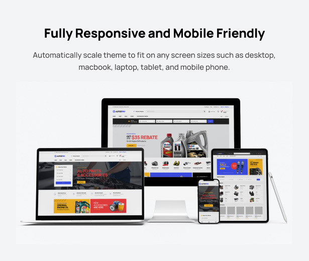 Autozpro Auto Parts WooCommerce WordPress Theme Responsive