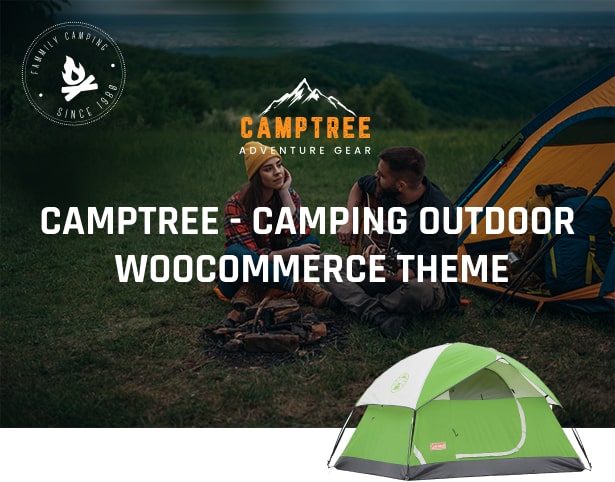 Thème WordPress pour l'extérieur Camptree