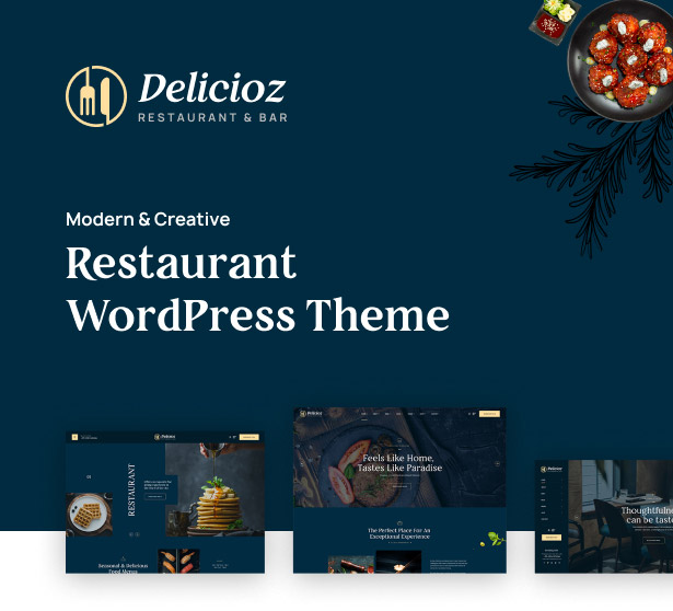 Delicioz – Restaurant WordPress Theme