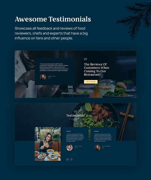 Delicioz – Restaurant WordPress Theme