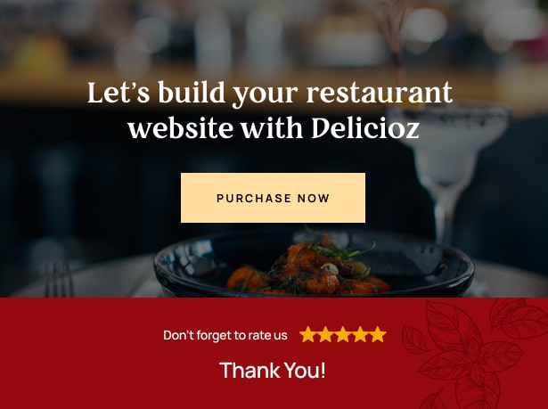 Delicioz Restaurant WordPress Theme