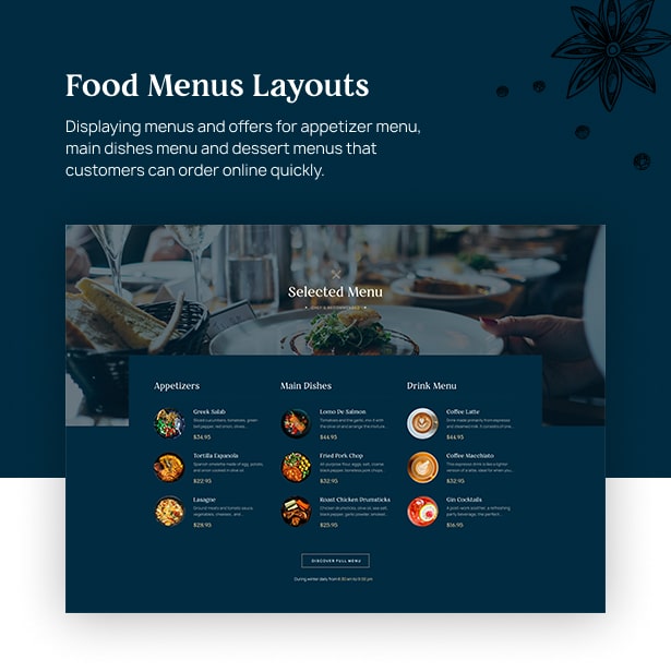 Delicioz – Restaurant WordPress Theme