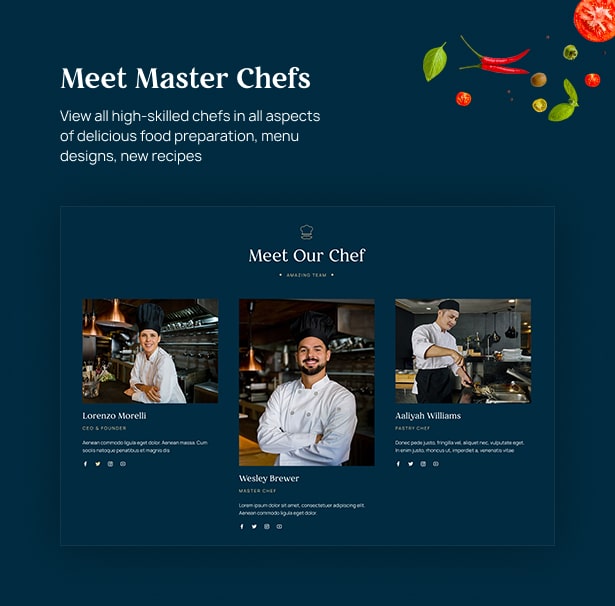 Delicioz – Restaurant WordPress Theme