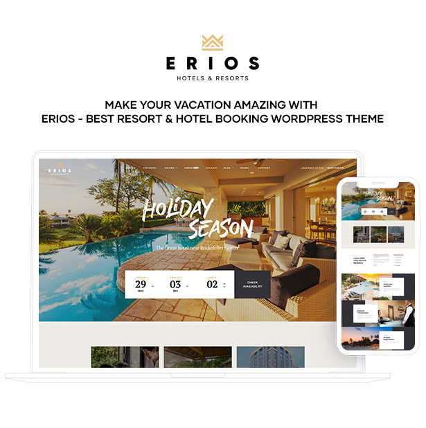Erios Hotel Booking WordPress Theme