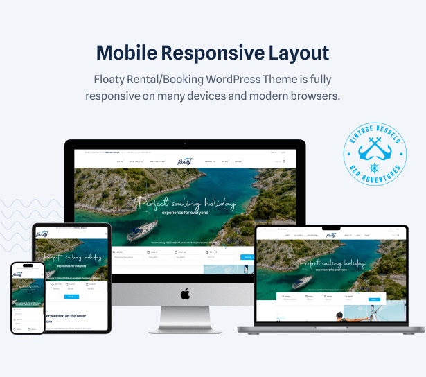 Floaty – Boat & Yacht Rental WordPress Theme