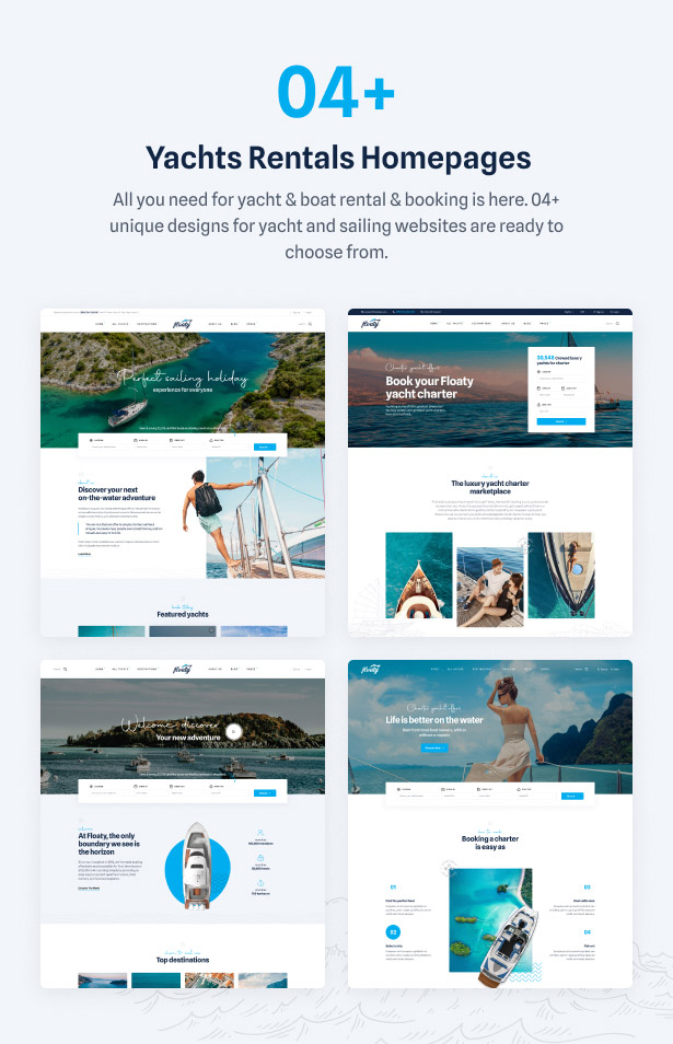 Floaty – Boat & Yacht Rental WordPress Theme