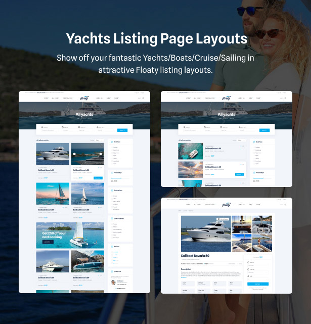 Floaty – Boat & Yacht Rental WordPress Theme