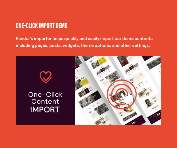 Fundor Charity Nonprofit WordPress Theme - 1 Click Installation