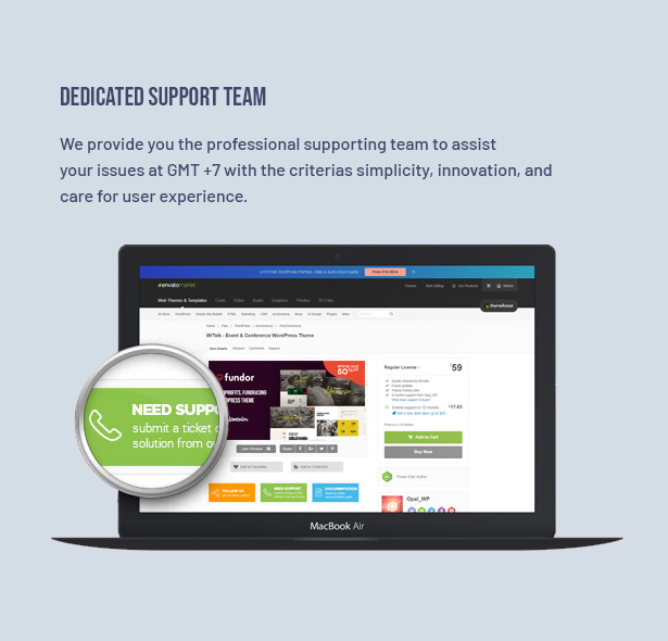 Fundor Charity Nonprofit WordPress Theme - Dedicated Support