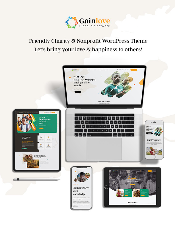 Gainlove – Nonprofit Charity WordPress Theme