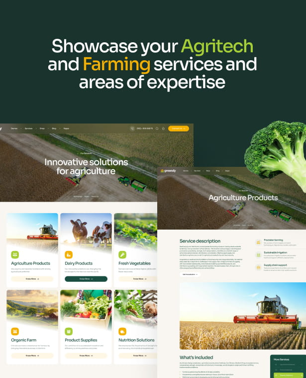 Greendy - Agriculture & Organic Farm WordPress Theme