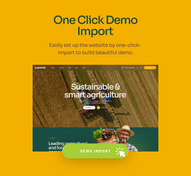 Greendy - Agriculture & Organic Farm WordPress Theme