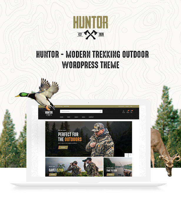 Huntor Hunting Shop & Outdoor WooCommerce Theme - Img1 Themelexus