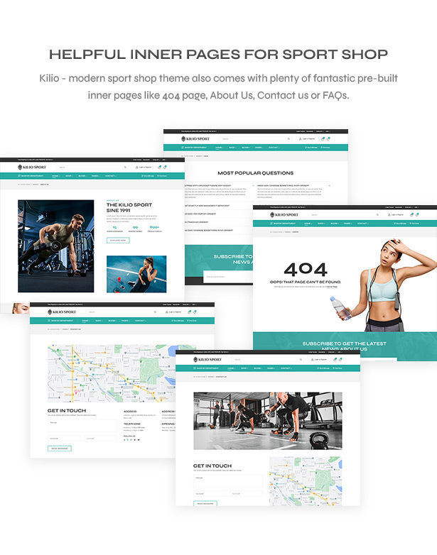 Inner page - Sport WordPress Theme