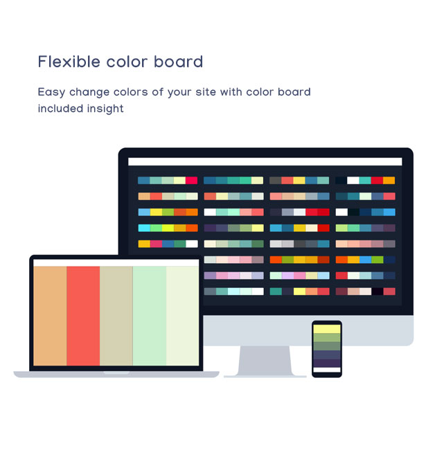 Kindero Kindergarten WordPress Theme - Flexible Color Board