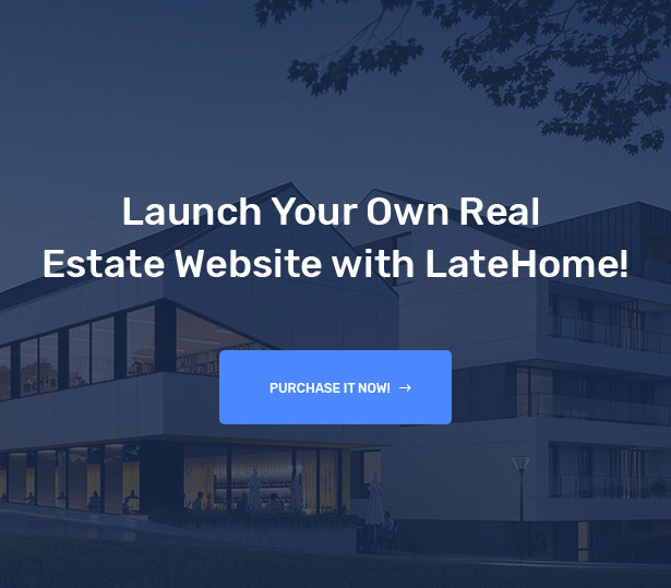 Latehome Real Estate WordPress Theme - Purchase Latehome