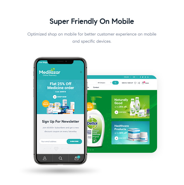 Medilazar Pharmacy WooCommerce WordPress Theme - Pharmacy Website Responsiveness