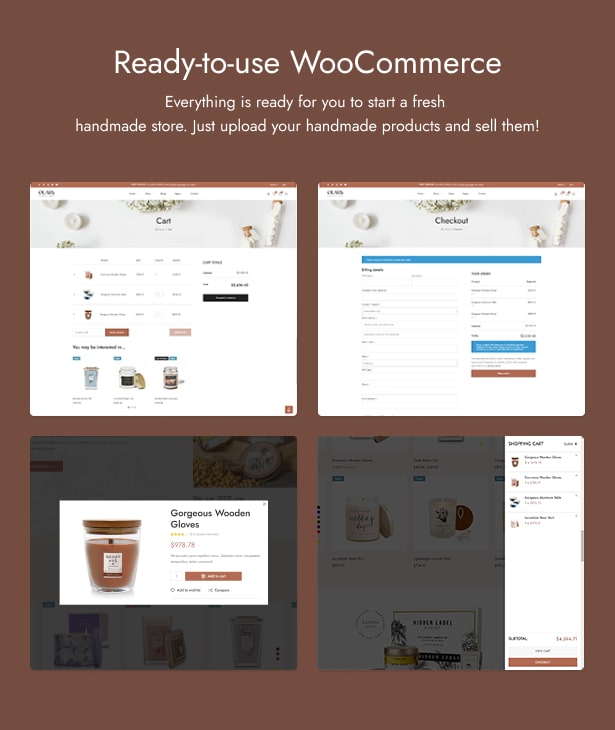 Tema WordPress WooCommerce Buatan Tangan Lilin