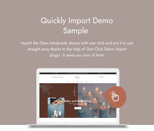 1 Klik Demo Impor Lilin Buatan Tangan WooCommerce