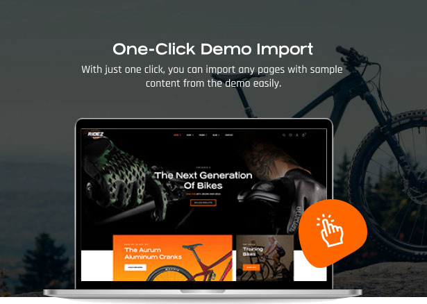 Bike Store WordPress Theme 1 Click Demo Import