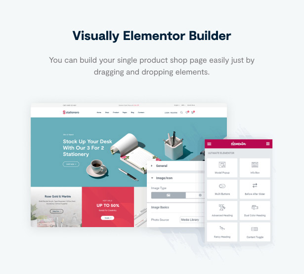 Stationery WordPress Theme Elementor