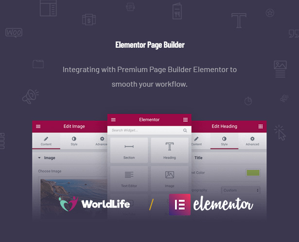 Built with Page Builder Elementor Worldlife